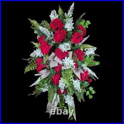 Geranium Lilac Door Wreath Swag Geranium Lilac Door Wreath Swag