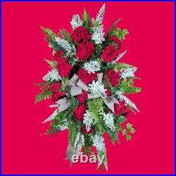 Geranium Lilac Door Wreath Swag Geranium Lilac Door Wreath Swag