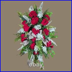 Geranium Lilac Door Wreath Swag Geranium Lilac Door Wreath Swag