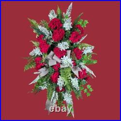 Geranium Lilac Door Wreath Swag Geranium Lilac Door Wreath Swag