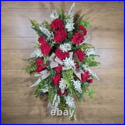 Geranium Lilac Door Wreath Swag Geranium Lilac Door Wreath Swag