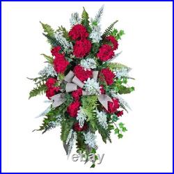 Geranium Lilac Door Wreath Swag Geranium Lilac Door Wreath Swag