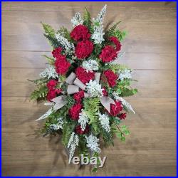 Geranium Lilac Door Wreath Swag Geranium Lilac Door Wreath Swag