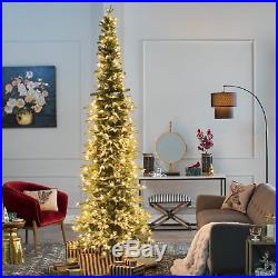 Gerson Company Narrow Natural Cut Lincoln Pine Pre-Lit Slim Christmas Tree