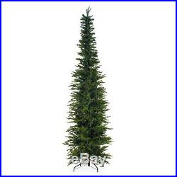 Gerson Company Narrow Natural Cut Lincoln Pine Pre-Lit Slim Christmas Tree