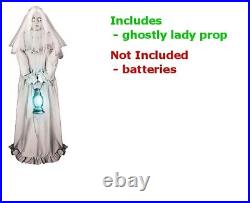 Ghostly Lady Animated Halloween Prop Scary Life Size Haunted House Decoration