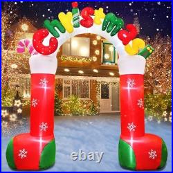 Giant 10 FT Christmas Inflatables Archway Outdoor Decorations, Merry Christma