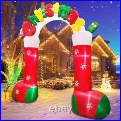 Giant 10 FT Christmas Inflatables Archway Outdoor Decorations, Merry Christma Giant 10 FT Christmas Inflatables Archway Outdoor Decorations, Merry Christma