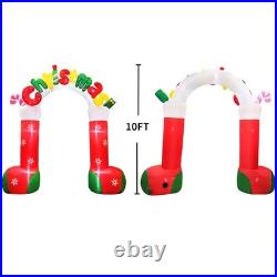 Giant 10 FT Christmas Inflatables Archway Outdoor Decorations, Merry Christma Giant 10 FT Christmas Inflatables Archway Outdoor Decorations, Merry Christma