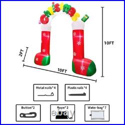 Giant 10 FT Christmas Inflatables Archway Outdoor Decorations, Merry Christma Giant 10 FT Christmas Inflatables Archway Outdoor Decorations, Merry Christma