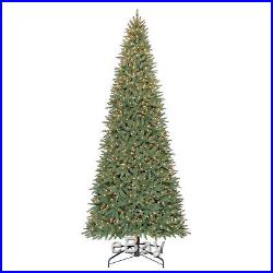 Giant 12' Tall Artificial Christmas Tree 1100 Clear Lights 2930 Tips Slim Pine