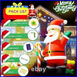 Giant 33FT Christmas Inflatable Santa Claus with Candy Box For Xmas Party Event