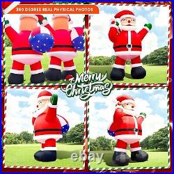 Giant 33Ft Premium Christmas Inflatable Santa Claus for Outdoor Yard Decoration