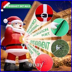 Giant 33Ft Premium Christmas Inflatable Santa Claus for Outdoor Yard Decoration