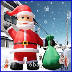 Giant 33/40 FT Christmas Inflatable Santa Claus For Outdoor Party Event + Blower