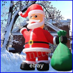 Giant 33 FT Premium Christmas Inflatable Santa Claus For Outdoor Lawn Yard 2025