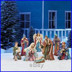 Giant Christmas 9 Piece Nativity Set Outdoor/indoor Decoration Brand New