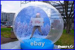 Giant Inflatable Decoration Snow Globe with Artificial Snowflakes & Snowballs