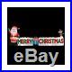 Giant Inflatable Merry Christmas Sign Santa Gifts & Elf Outdoor Decoration 12′ W