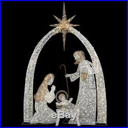 Giant Nativity Scene 120 in. 440-Light LED Lights Outdoor Yard Christmas Decor