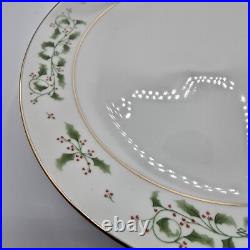 Gibson Christmas Holiday Charm Gold Ivy Trim 20 Piece Set MISSING DINNER PLATES