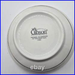 Gibson Christmas Holiday Charm Gold Ivy Trim 20 Piece Set MISSING DINNER PLATES
