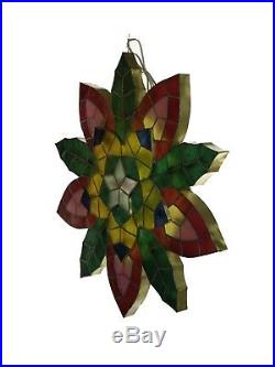 Gift Ko Handmade Poinsettia Parol Christmas Star Flower Lantern 29 inch Colored
