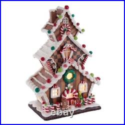 Gingerbread Cookie 3 Layer LED House Christmas Figurine GBJ0016