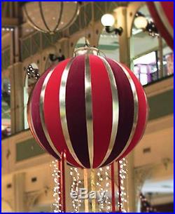 Gki/bethlehem Lighting 7.5′ Huge Red & Gold Inflatable Christmas Ornament