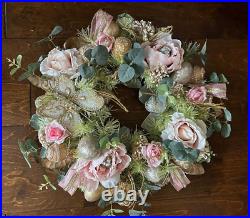 Glam Pier 1 Imports Capiz Easter Wreath Floral Butterfly Eggs Ribbon Jewels 22 Glam Pier 1 Imports Capiz Easter Wreath Floral Butterfly Eggs Ribbon Jewels 22