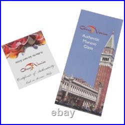 Glass of Venice Murano Glass Aurea Millefiori Christmas Ornament Lime Green an