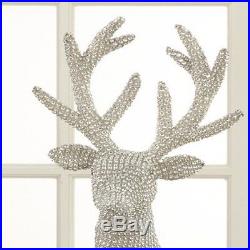 Glitter Reindeer Set Christmas Decor Indoor Holiday Home Decorations Ornaments