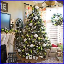 Glittery Pine Full Pre-lit Christmas Tree, 6.5 ft