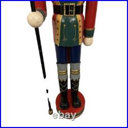 Glitzhome Outdoor Christmas Decorations 42 Wooden Christmas King Nutcracker