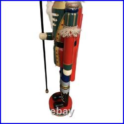 Glitzhome Outdoor Christmas Decorations 42 Wooden Christmas King Nutcracker
