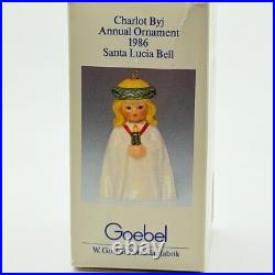 Goebel Hummel Santa Lucia Bell Christmas Ornament Dated 1986 VTG