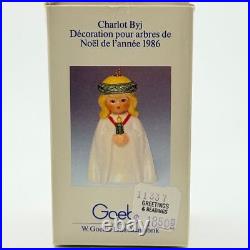 Goebel Hummel Santa Lucia Bell Christmas Ornament Dated 1986 VTG