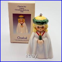 Goebel Hummel Santa Lucia Bell Christmas Ornament Dated 1986 VTG