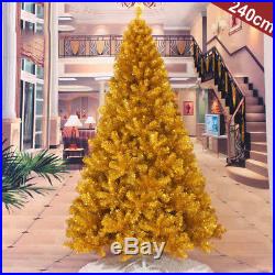 Gold Artificial Christmas Tree Winter Holiday Seasonal Decoration 2 3 4 5 6 7 ft