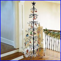 Gold or Black Metal Elegant Scroll Christmas Ornament Display Tree Decor 3 Sizes