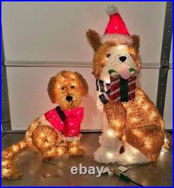 Goldendoodle Holiday Living 27 Christmas LED Light Up Fluffy Doodle Dog / Puppy