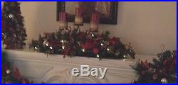 Gorgeous Cordless Christmas Centerpiece with candle holders for your table