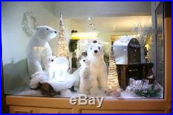Gorgeous Large Polar Bear Family. Corporate / Retail display / Christmas Grotto