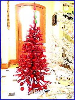 Gorgeous Original 80′s Christmas Tree, Ornaments, 2 Toppers Kurt Adler Glass 5