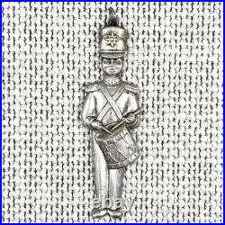 Gorham 1970s Vintage Sterling 80 Drummer Boy Silver Christmas Ornament