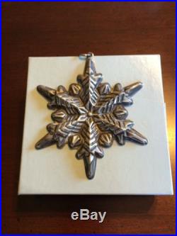Gorham 1972 Sterling Silver 925 Christmas Ornament Snowflake with Box