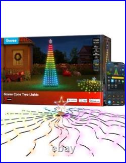 Govee 7.5ft Christmas Cone Tree Lights 370 LEDs RGBIC New In Box
