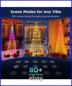 Govee 7.5ft Christmas Cone Tree Lights 370 LEDs RGBIC New In Box