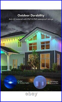 Govee Luces permanentes para exteriores, Luces RGBIC inteligentes