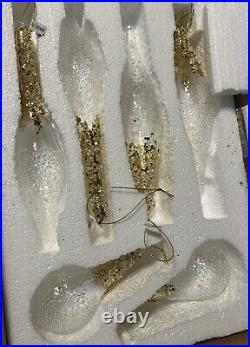 Grand Forest Jeweled Christmas Tree Ornaments Set 6 Pcs By Balsam Hill